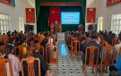 Xã Điền Trung tổ chức Lễ tiễn đưa thanh niên lên đường nhập ngũ, đón nhận quân nhân xuất ngũ trở về địa phương.